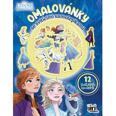 Omalovánky se svítícími samolepkami Ledové království
