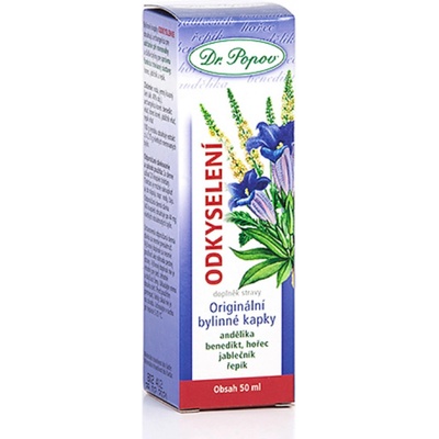 Dr.Popov Kvapky bylinné odkyslenie 50 ml