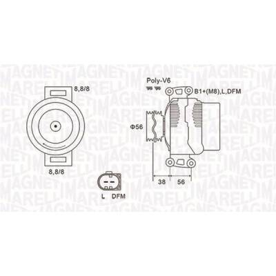 generátor MAGNETI MARELLI 063731811010