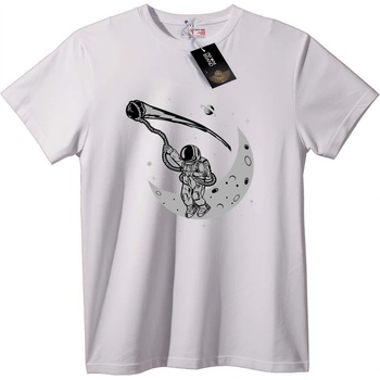 NOONEBRAND Тениска Астронавт Косач на Луна - 2XL, Black