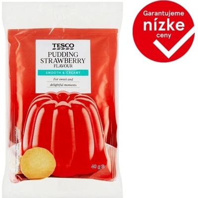 Tesco Puding s jahodovou príchuťou 3 x 40 g