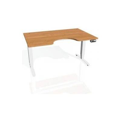 Hobis Pracovný stôl Motion Ergo, PO, 3S, 120x61-128x90 cm, jelša/biela