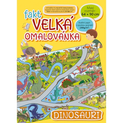 Baloušek Fakt velká omalovánka DINOSAUŘI 341984 – Zboží Dáma