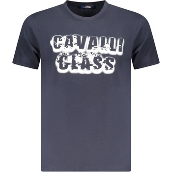 Cavalli class Тениска с къс ръкав за мъже cavalli class, Размер m, Цвят Синьо (txt61cjd060_bl04502)