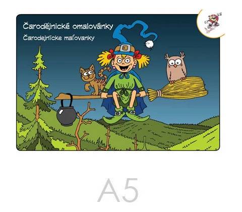 Omaľovánka A5 Čarodejnice