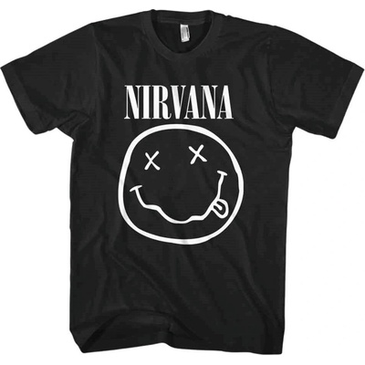 Nirvana White Happy Face Black M Риза (NIRVTS03MB02)