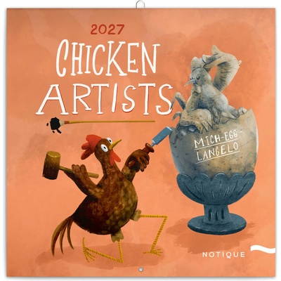 Poznámkový Chicken Artists 30 x 30 cm 2027