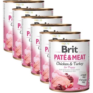 Brit Консерва Brit Paté & Meat PUPPY 6 x 800 г