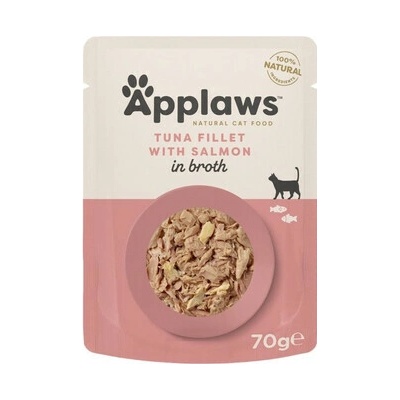 Applaws cat s tuniakom a lososom vo vývare 70 g