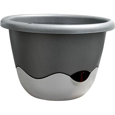 PLASTIA MARETA závěsný květináč antracit tmavý + světlý Míra: 30 x v.19.5 cm