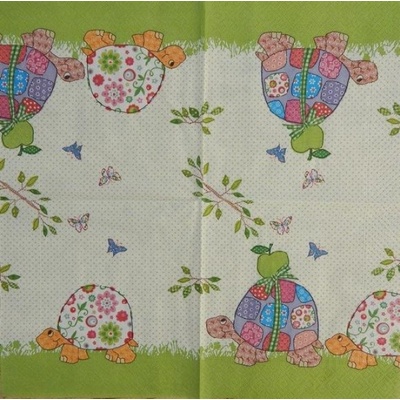 Paper Designe servítky Veselé želvičky 33x33cm