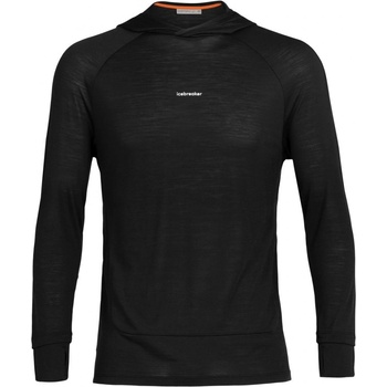 merino mikina kapuce ICEBREAKER Cool-Lite LS Hoodie Black