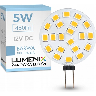 Lumenix LED žiarovka 5W neutrálna biela, G4