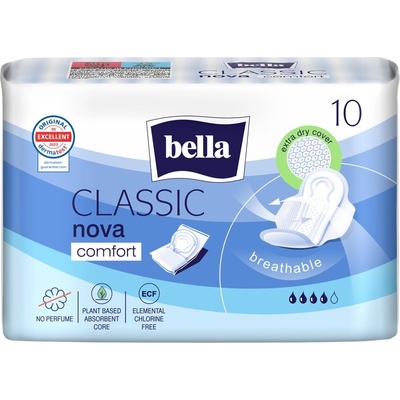 Bella Classic Дамски превръзки Nova Comfort, 10 броя