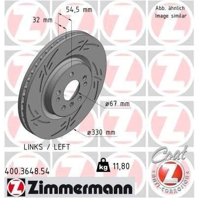 Brzdový kotúč (cena za 1ks) ZIMMERMANN 400.3648.54