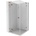 Mexen Lunar L лява душ кабина 80 x 80 см, прозрачна, розово злато - 834L-080-080-60-00-L (834L-080-080-60-00-L)
