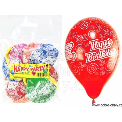 balónky HAPPY BIRTHDAY Happy-Party