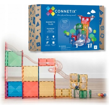 Connetix Rainbow Ball Run Expansion Pack 66 ks
