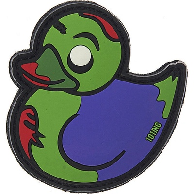 Gumená nášivka 101 Inc Zombie Duck - zelená