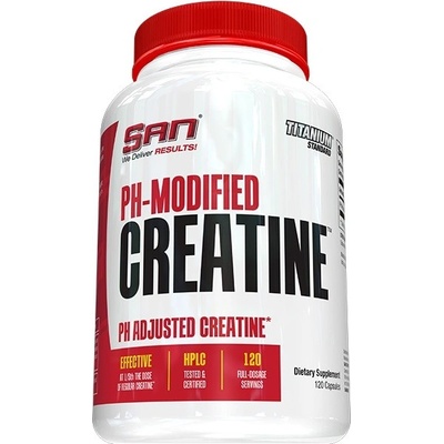 SAN Nutrition PH-Modified Creatine, 120 Capsules