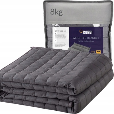 Korbi Zátěžová deka 8 kg šedá 200x150