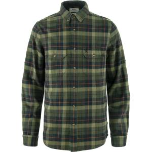 Fjällräven Мъжка риза с копчета Fjällräven Singi Heavy Flannel Shirt - Black / Deep Forest - размер XL (033-0290-1314)