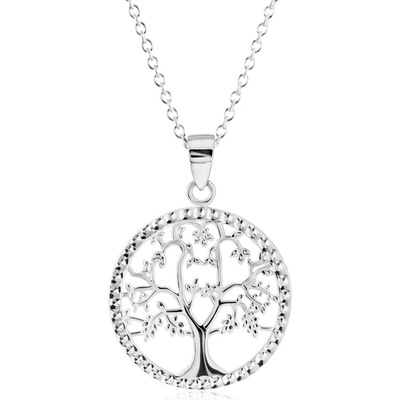Gemmax Řetízek se stromem života z bílého zlata GUSWN-40731-39271