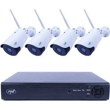 PNI IP716 NVR Комплект с 4 Wi-Fi Камери PNI IP52 2MP и Аудио (PNI-IP716-IP52)