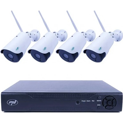 PNI IP716 NVR Комплект с 4 Wi-Fi Камери PNI IP52 2MP и Аудио (PNI-IP716-IP52)