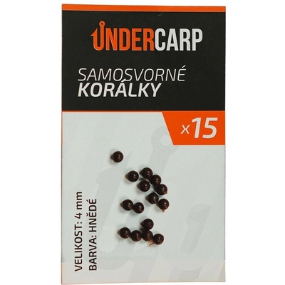 UnderCarp Samosvorne koralky hnedé 4 mm