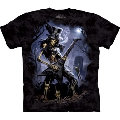 Tričko unisex The Mountain Play Dead Fantasy Skulbone černé