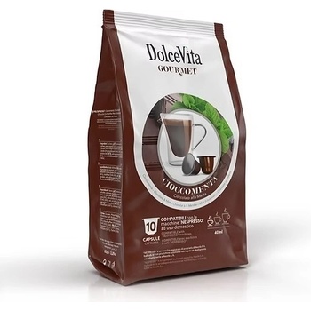 10 бр. кафе капсули Dolce Vita Cioccomenta съвместими с кафемашини Nespresso