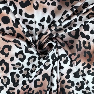 Elastický úplet na legíny a dresy - Leopard