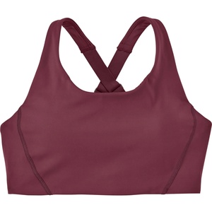 Patagonia Дамски спортен сутиен Patagonia Women's Shadowlite Mid Impact Adjustable Bra Sports bra - Berry Fig (114-3075-0812)