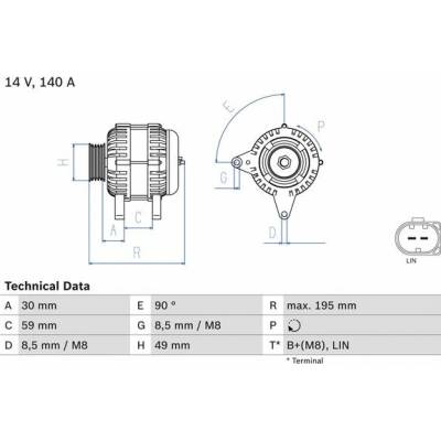 BOSCH Generátor 0986082250