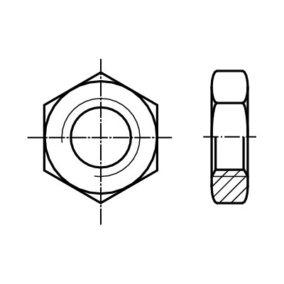 PROFISTYL DIN 439B matice nízká šestihranná pev.4 pozink Varianta: DIN 439B matice šestihranná nízká ZnB M10 – Hledejceny.cz