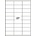 CDRmarket Самозалепващи етикети 63, 5 x 29, 6 mm, 27 етикети A4, 100 листа (R0ECO.0437A)