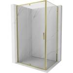 Mexen Exo-R люлееща се душ кабина 125 x 95 см, прозрачна, златна - 819-125-095-50-00 (819-125-095-50-00)