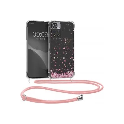 kwmobile Прозрачен калъф с дизайн черешов цвят за Xiaomi Redmi Note 11 Pro+ 5G / Note 11 Pro Plus 5G - розов