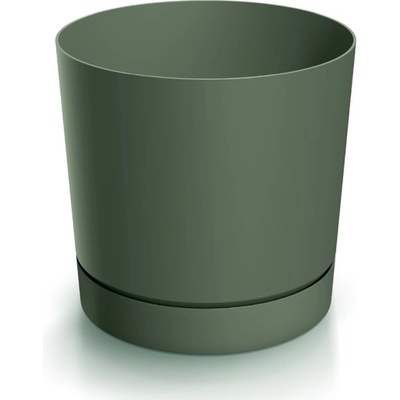 Prosperplast Kvetináč TUBO P s miskou 23,9 cm zelený