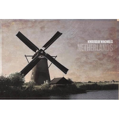Ceduľa Netherlands - Windmill