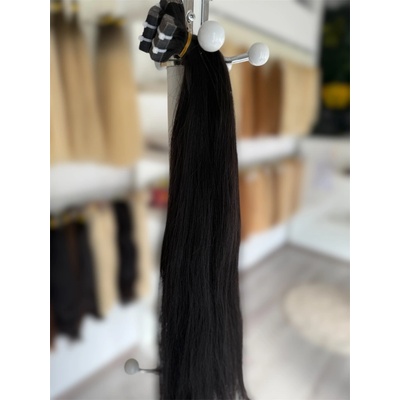TAPE IN vlasy čiernohnedé 3 rovné 50 g, 20 pásov Dĺžka: 60 cm, štruktúra: rovné