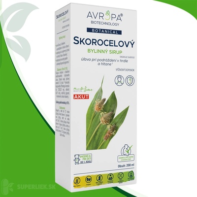 Avropa Skorocelový bylinný sirup 200 ml
