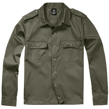 Brandit US риза с дълъг ръкав, маслиненозелена (4102.1)