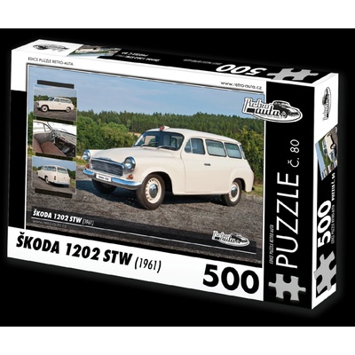 Retro-auta č. 80 Škoda 1202 STW sanitní vůz 1961 500 dielov