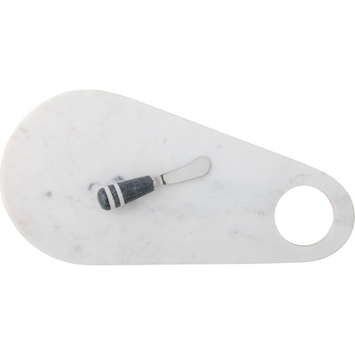 Bloomingville Дъска за рязане Abrielle мраморна с нож 20 x 42 см 2 части (82059645)