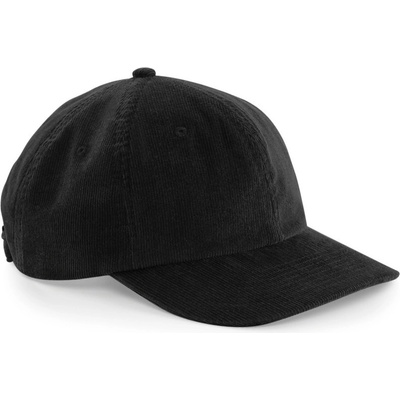 Beechfield B 682 Heritage Cord Cap 6 panelová COT53068200299-black Černá