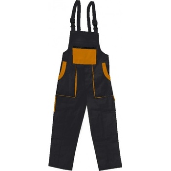 Canis CXS LUXY ROBIN monterkové kalhoty s laclem černo-oranžové