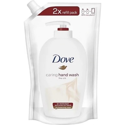 Dove Fine Silk Liquid Soap Refill Сапуни 500ml