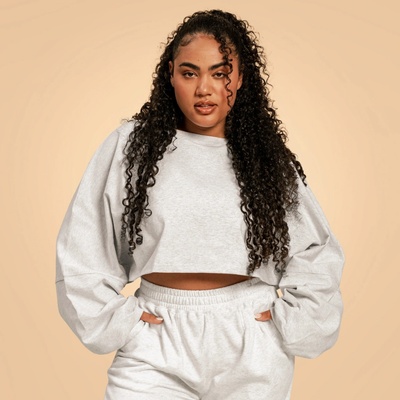 BeastPink Cropped Bliss Grey
